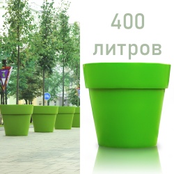 Кашпо уличное  "GURIAN Classic" 1200" зеленый. Озеленение города. 